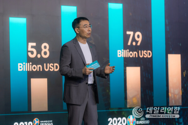 Fisher Yu, President of Hisense Group, delivered the keynote address titled "Beyond Champion, Beyond Glory"