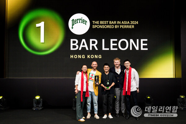 Hong Kong's Bar Leone debuts at No.1 in Asia's 50 Best Bars 2024, sponsored by Perrier, at a live awards ceremony in Hong Kong.