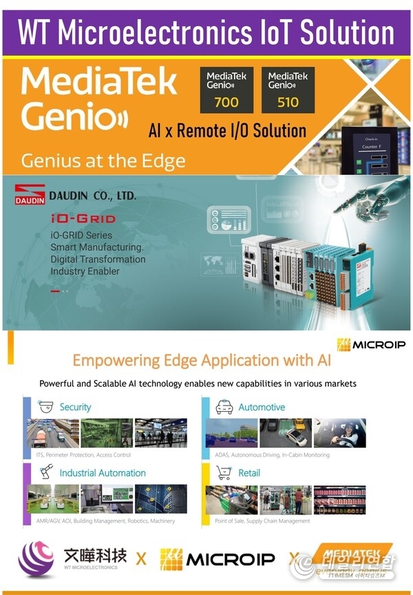 MICROIP, WT Microelectronics, and MediaTek Collaborate to Launch the Smart IoT Genio IoT Platform.