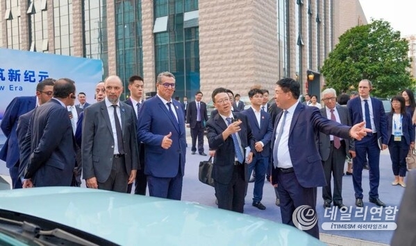 Prime Minister Aziz Akhannouch commends the line-up of electric vehicles powered by Gotion batteries (PRNewsfoto/)