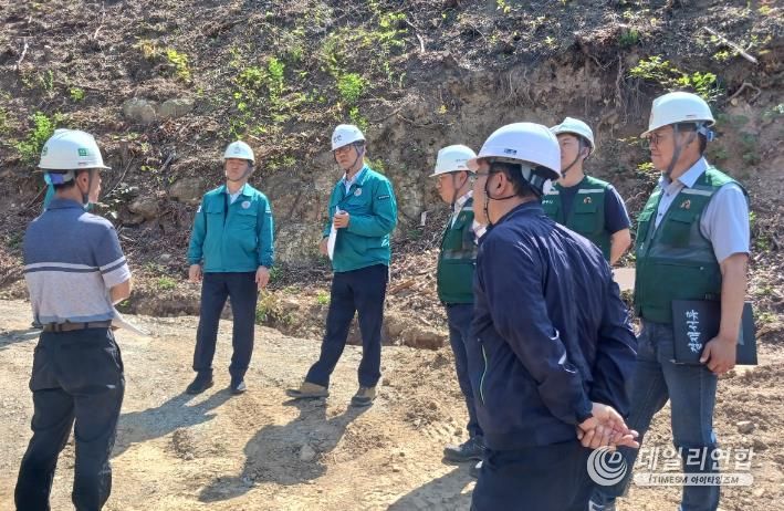 공주시, 충청남도와 산사태 복구 현장 합동점검 실시