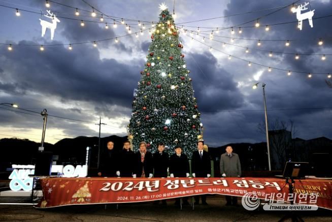 음성군, 음성문화예술회관에 성탄 트리 점등