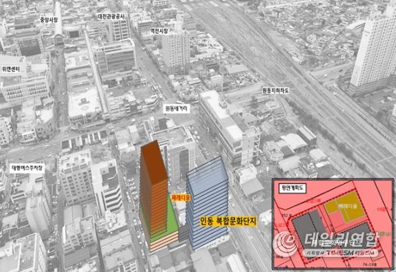 인동 복합문화단지 조감도
