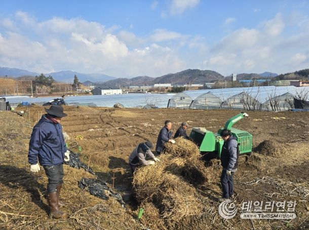 진안군, 하반기 영농부산물 파쇄 지원 접수