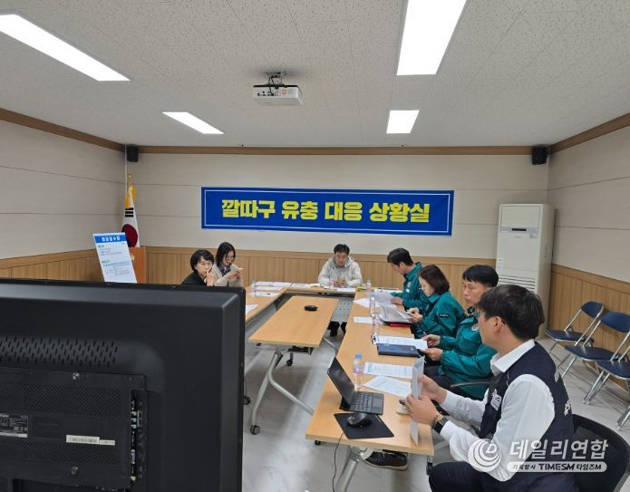 깔따구 유충 정밀역학조사반 회의