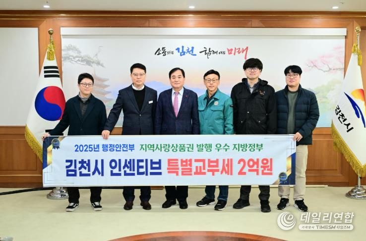 김천시, ‘지역화폐 발행’ 잘했다! 행안부 특별교부세 2억 원 확보