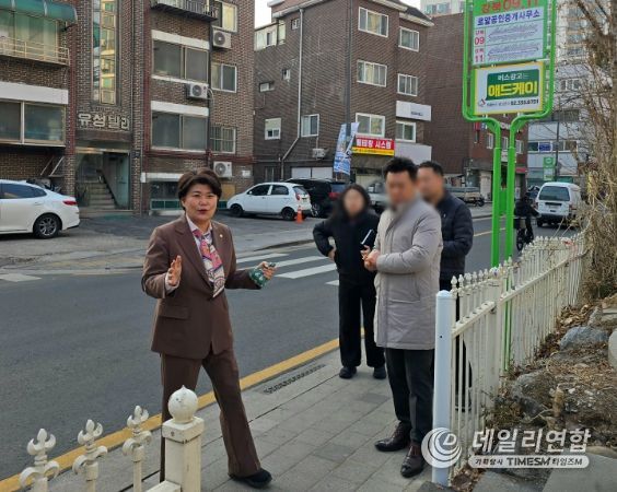 오현로 31길 일대 버스정류장 현장 점검